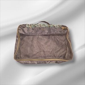 ISAAC MIZRAHI Mesh Travel Bag with Floral Trim